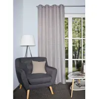 Home wohnideen Vorhang "GIUSEPPE" Gr. 1, braun, B:140cm H:245cm, Polyester, Gardinen, Vorhang, Ösenschal Jacquardgemusert