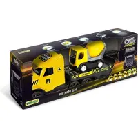 Wader Magic Truck Technic Abschleppwagen mit Betonmischer –