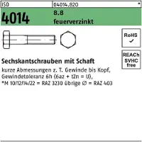 Reyher DIN 931 / ISO 4014 Stahl 8.8 feuerverzinkt M 16x110/38 - Sechskantschrauben Teilgewinde