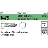 Reyher DIN 7976 / ISO 1479 Stahl verzinkt 8,0x25 - Sechskantblechschraube Form C