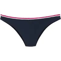 s.Oliver Bikini-Hose "Junis", Damen, Gr. 40, N-Gr, blau (marine), Recycling-Polyamid, kontrastfarbene Details, unifarben, Badehosen Bikini-Hose, im knappen Schnitt