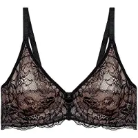 Triumph Bügel-BH "Amourette Charm", Damen, Gr. 70, Cup C, schwarz, Spitze, Obermaterial: 74% Polyamid, 26% Elasthan, BHs Bügel-BH, elegante Stretch-Spitze, weich, Cups leicht gefüttert