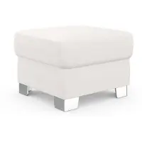 Domo Hocker "Anzio", beige (creme), B:59cm H:43cm T:59cm, Hocker, Hocker, wahlweise mit Federkern