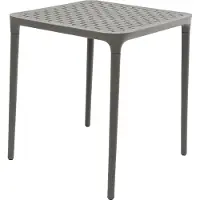 Merkloos Kunststoff Tisch Porto anthrazit 65x65cm Beistelltisch Gartentisch