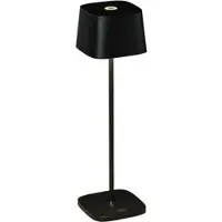 Gnosjö Konstsmide LED-Akku-Tischleuchte Capri, Höhe 36 cm, schwarz, IP54