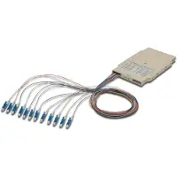 Digitus Spleißkassette mit 12 Pigtails, vormontiert, LC, OS2, LC, Mehrfarbig, Einzelmodus, OS2, 320 mm, 30 mm