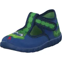 Fischer Markenschuh Fischer Markenschuhe Kinder Klett Hausschuh Kinderschuhe Jungen Blau