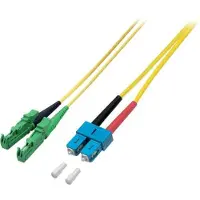 EFB Elektronik O0939.0,5 Duplex Jumper SC-E2000/APC 9/125μ, G657A, LSZH, gelb, 3.0mm, 0,5m O093905