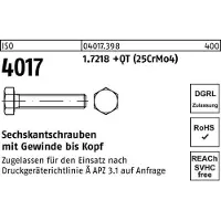 Reyher ISO 4017 - Stahl 1.7218 blank - M 24x90 - Sechskantschrauben mit Gewinde bis Kopf - mit DGRL-Zulassu