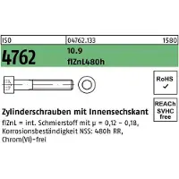 Reyher Zylinderschraube ISO 4762 m.Innensechskant M 6 x 25 10.9 zinklamellenbesch.