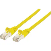 Intellinet Netzwerkkabel mit Cat6a-Stecker und Cat7-Rohkabel, S/FTP, 100% Kupfer, LS0H, 7,5 m, gelb, 7,5 m, Cat7, S/FTP (S-STP), RJ-45, RJ-45, Gelb