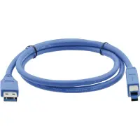 Kramer 6ft, USB3.0-A - USB3.0-B, 1,8 m, USB A, USB B, USB 3.2 Gen 1 (3.1 Gen 1), Männlich/Männlich, Schwarz
