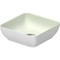 Duravit Aufsatzwaschtisch DuroCast + Sivida 30x30cm, I.Fa Blassgrün m, Auß.Fa w m