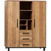 OTTO Buffet "Malaga", old teak, B:155cm H:200cm T:45cm, Melamin, Schränke, Buffet, Wohnzimmerschrank, Mehrzweckschrank, Höhe 200 cm