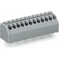 Wago 250-208 1-Leiter-Klemmenleiste für Leiterplatten 0,5-1,5 qmm grau