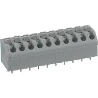 Wago 250-508 Leiterplattenklemme,Drücker,1,5 mm2,grau 250508 - 25 Stück