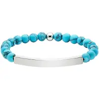 Aniston Armband in edelstahlfarben-blau | Gr.: onesize