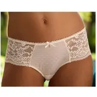 s.Oliver Panty "Livie", Damen, Gr. 36/38, beige (creme), Spitze, Obermaterial: 87% Polyamid, 13% Elasthan, Unterhosen Panty, mit zarter Jacquardspitze und feinem Soft-Mesh