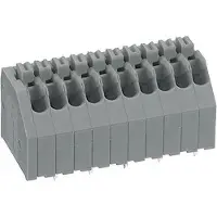 Wago 250-1404 Leiterplattenklemme,Drücker,0,5 mm2,grau 2501404 - 100 Stück