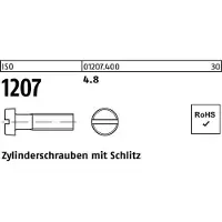 Reyher DIN 84 / ISO 1207 - Stahl 4.8 blank - M 4x70 - Zylinderschrauben mit Schlitz