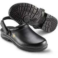 Sika Arbeitsschuh Fusion ESD offener Clog mit Fersenriemen Schwarz-40