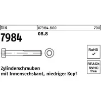 Reyher DIN 7984 Stahl blank 8.8 M 8x60 - Zylinderschrauben mit Innensechskant - niedriger Kopf