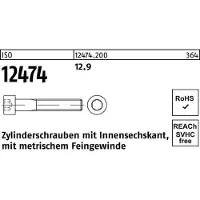 Reyher ISO 12474 - Stahl 12.9 - M 8x1x25 - Zylinderschrauben mit Feingewinde