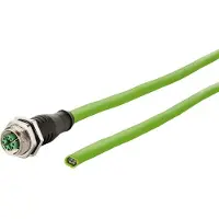 Triton Anschlussleitung M12-Stecker ger./offen, 8polig, X-kodiert, PUR, 2 m