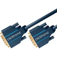 ClickTronic DVI-D Verbindungskabel Videokabel für HD-Signale bis WQXGA / Full HD