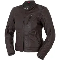 Bogotto Chicago Retro Damen Braun Motorrad Lederjacke Größe 36