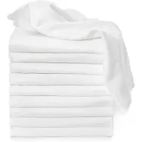 T-Tomi TETRA Cloth Diapers HIGH QUALITY White Stoffwindeln White 70x70 cm 10 St.