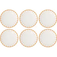 Villeroy & Boch Speiseteller "Speiseteller Fleur Couleur ø 26,6 cm 6er Set", gelb (soleil), L:26,6cm, Speiseteller, Speiseteller