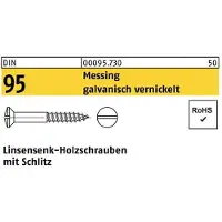 Reyher DIN 95 Messing vernickelt 2,5x12