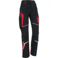 Kübler Damenhose BODYFORCE schwarz/mittelrot Form 2325 Grösse 50