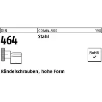 Reyher DIN 464 - Stahl 5.8 blank - M 6x20 - Rändelschrauben hohe Form