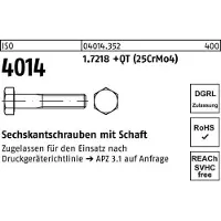 Reyher ISO 4014 - Stahl 1.7218 blank - M 24x95 - Sechskantschrauben mit Schaft - mit DGRL-Zulassung
