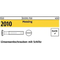 Reyher DIN 964 - Messing - M 8x25 - Linsensenkschrauben mit Schlitz - Kleinpaket
