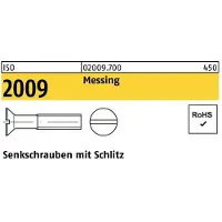 F. REYHER Nchfg. GmbH & Co. KG Senkschraube ISO 2009 m.Schlitz M 10 x 70 Messing