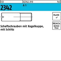 Reyher Schaftschraube ISO 2342 m.Kegelkuppe/Schlitz M 4 x 20 A 1