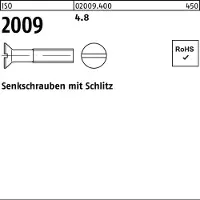 Reyher Senkschraube ISO 2009 m.Schlitz M 4 x 45 4.8