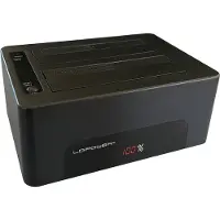 LC-Power LC-DOCK-U3-V, HDD, SSD, Serial ATA III, 2.5,3.5", USB 3.2 Gen 1 (3.1 Gen 1) Type-B, Schwarz, Kunststoff