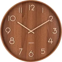 Karlsson Wanduhr Pure dunkles Holz (40cm)