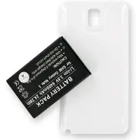 AccuCell Samsung Galaxy Note 3, B800BE, Ersatz-Akku 6400mAh mit weißem Zusatzdeckel und NFC