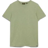Superdry für Herren. M1011888A Geflammtes Kurzarm-T-Shirt mit grünem Rundkragen (M), Lässig, Baumwolle