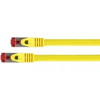 Varia Cat 6 SFTP Patchkabel, 1m, Nylon, Gelb, Rastnasenschutz