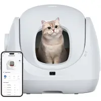 Catlink Baymax Lite, Katze, Selbstreinigendes Katzenklo, Weiß, Polypropylen (PP), 12 V, 70 l
