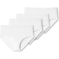 Schiesser Slip "Slip 4er Pack", Damen, Gr. M, weiß, Obermaterial: 95% Baumwolle CO. 5% Elasthan EL., Unterhosen Slip