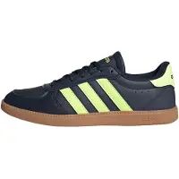 Adidas Breaknet Sleek Classic Indoor Sneaker Sportschuhe dunkelblau/gelb JQ8265, Schuhgröße:40 2/3 EU