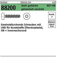 Reyher Gewindefurchendeschraube R 88200 Liko ISR 6 x 16 -T25 Stahl gehärtet galvanisch verzinkt