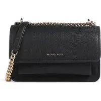 Michael Kors für Damen. 30T4GC7L3T Logo Leder Umhängetasche schwarz (OSFA), Lässig